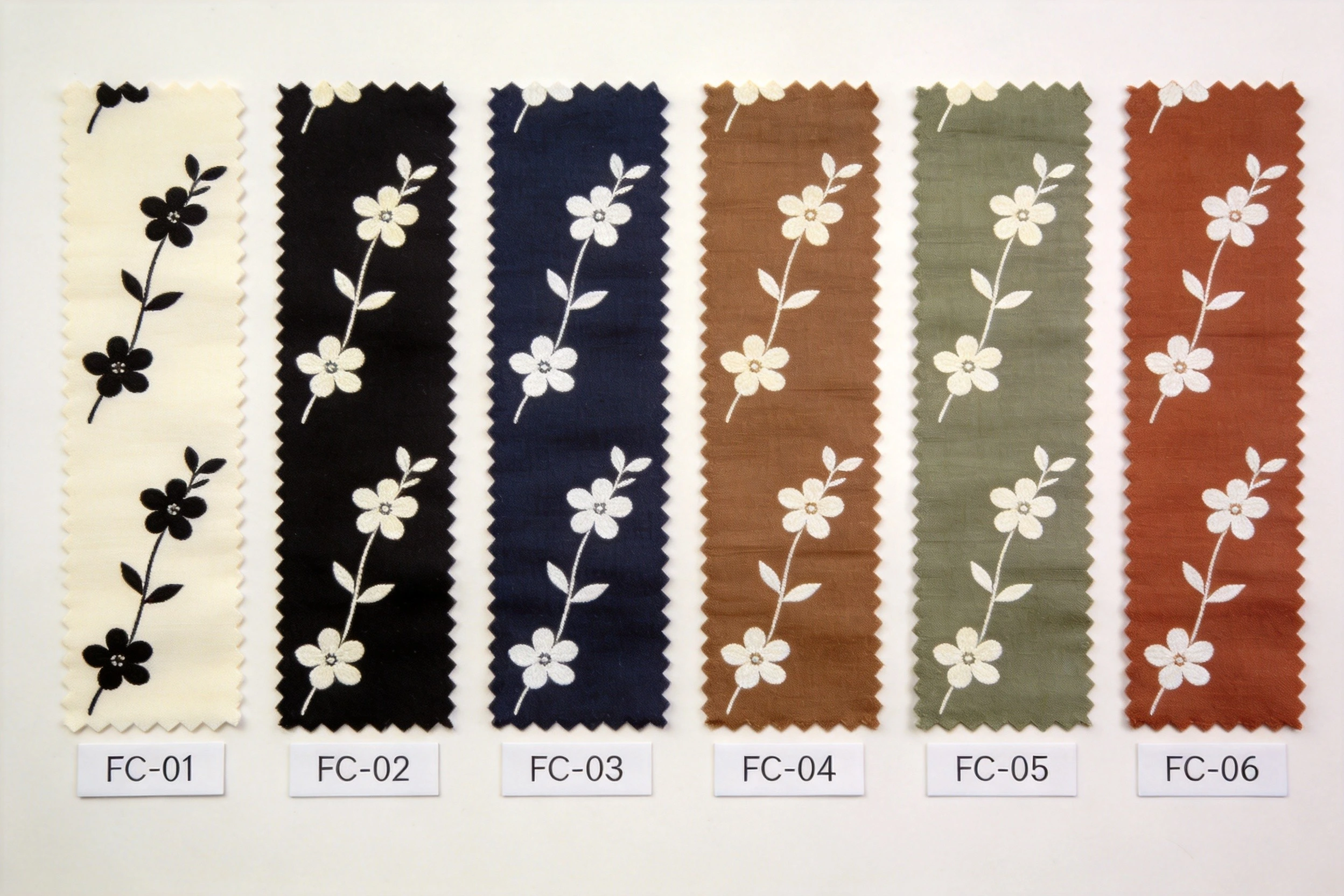 8135 print colorways card FC-01 to FC-06