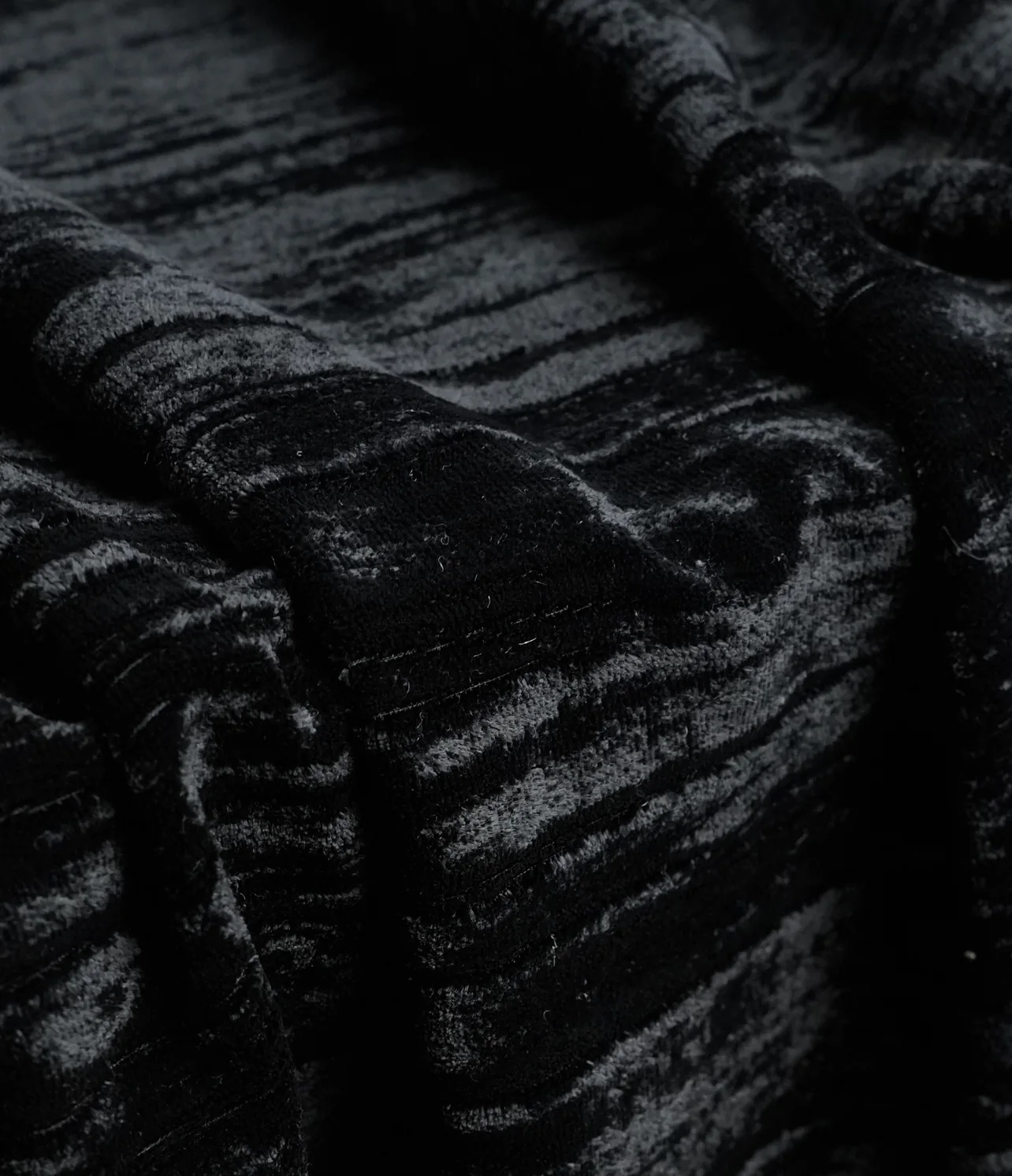 burnout velvet black vertical striped sheer