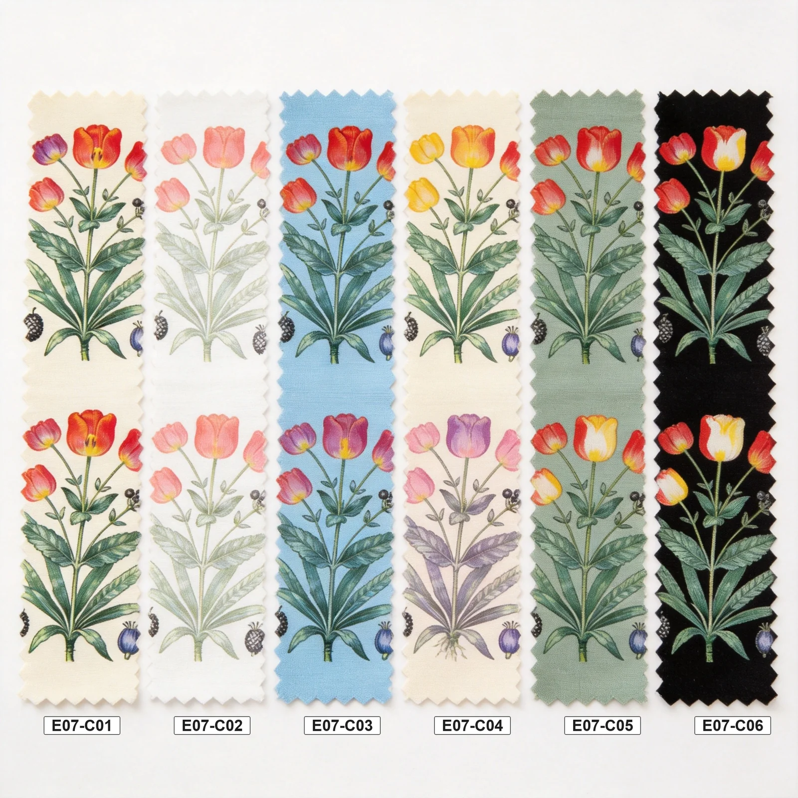 E07 Dutch Tulip 6 colorways
