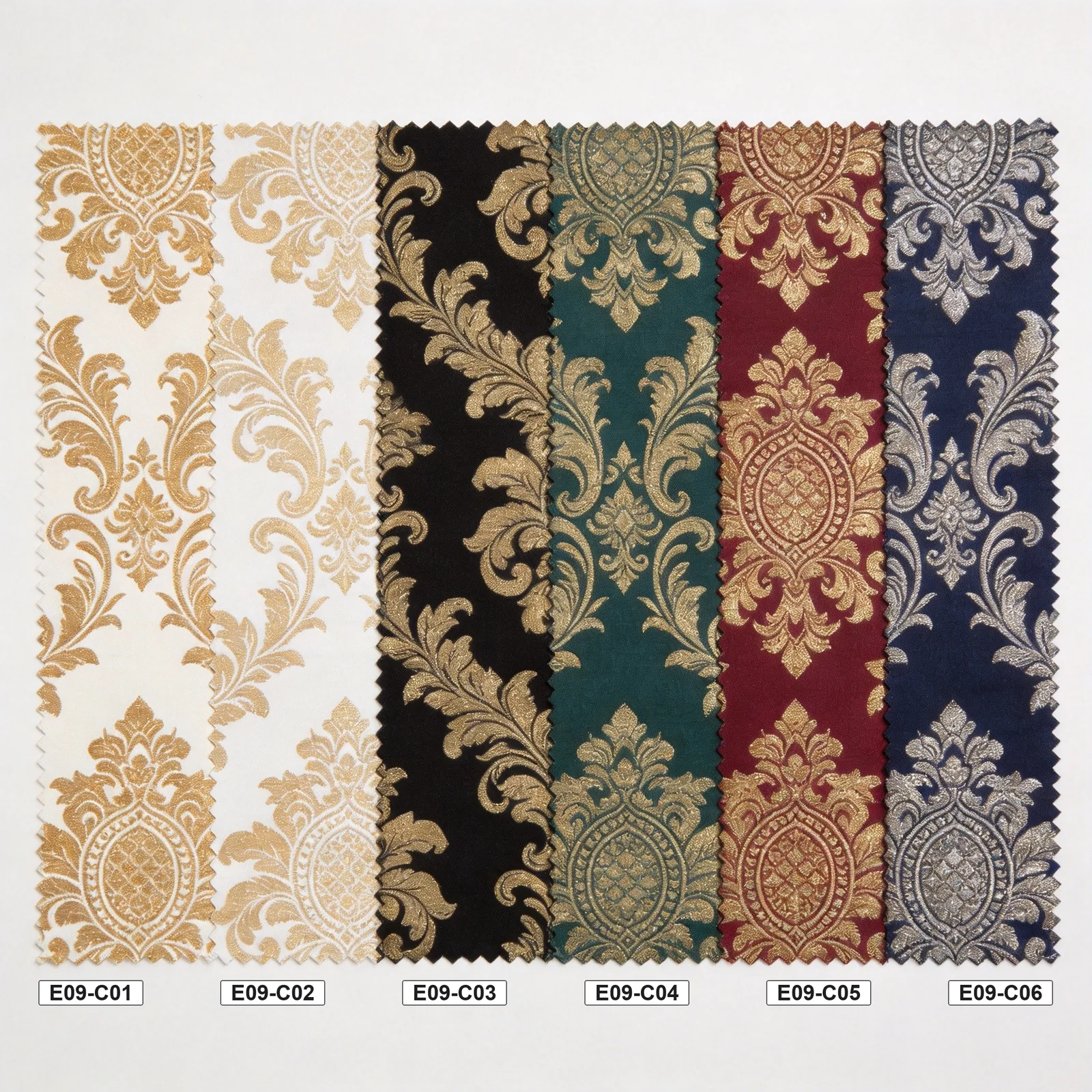E09 Baroque Damask 6 colorways