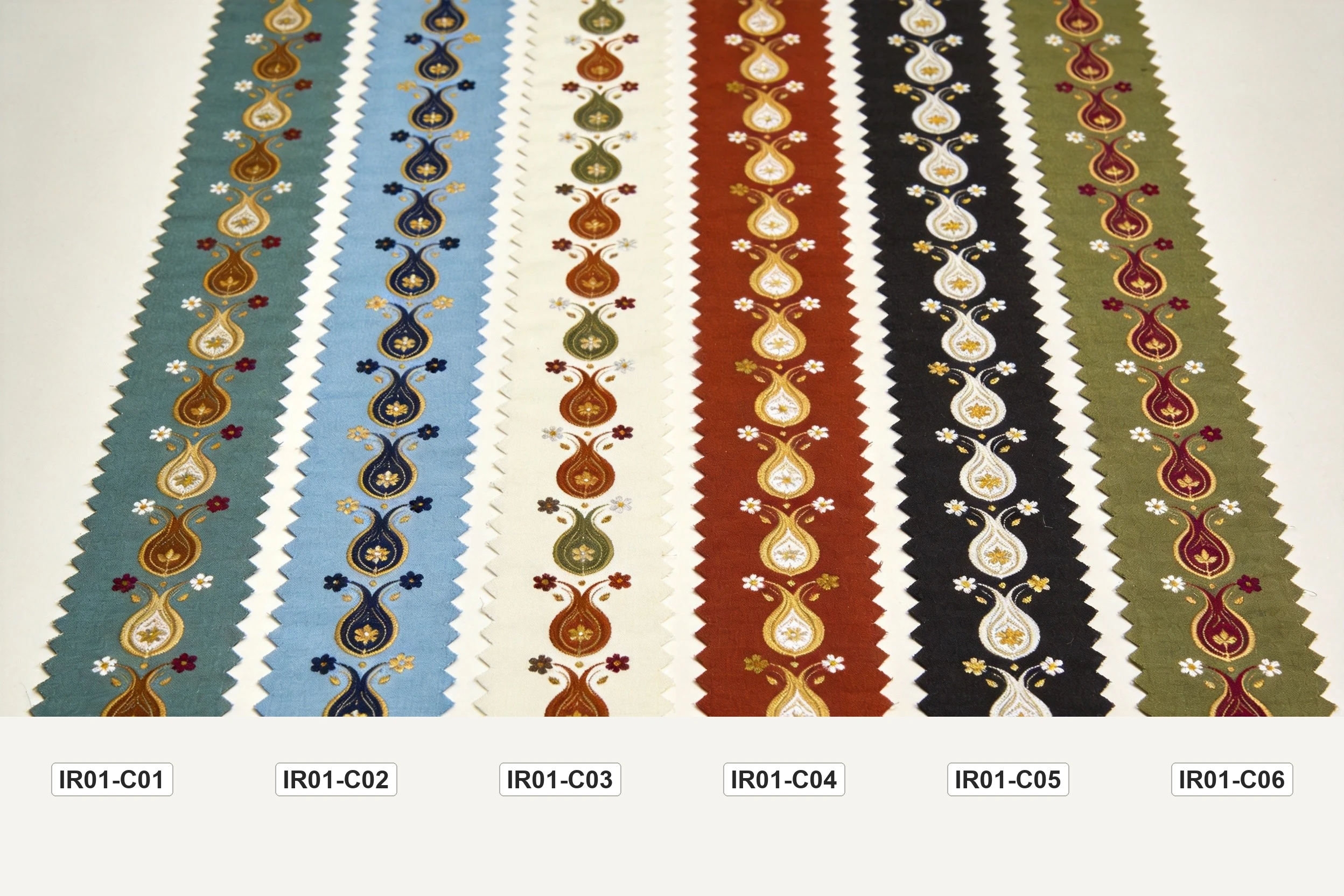 E13 Persian Boteh 6 colorways