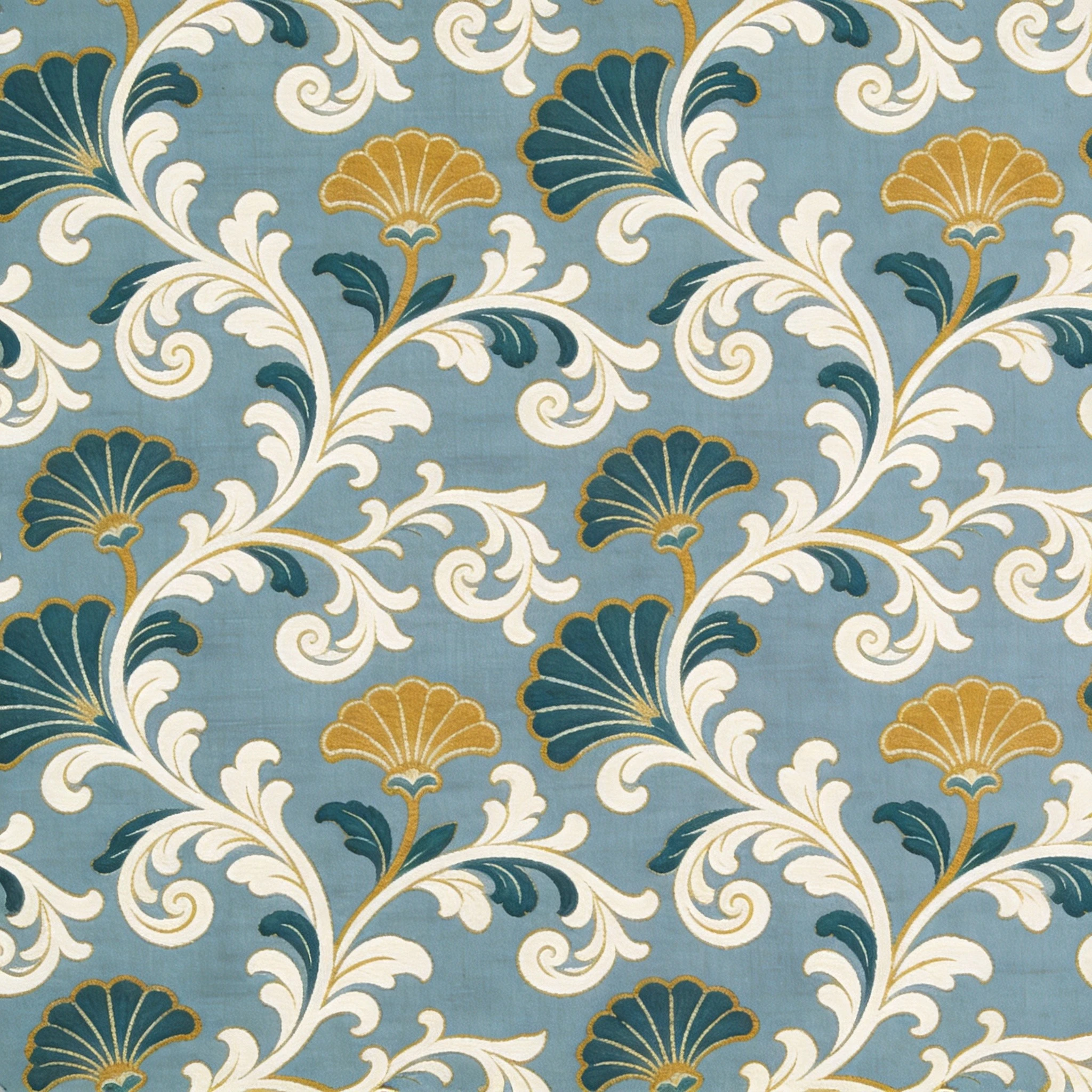 E17 Arabesque Palmette fabric
