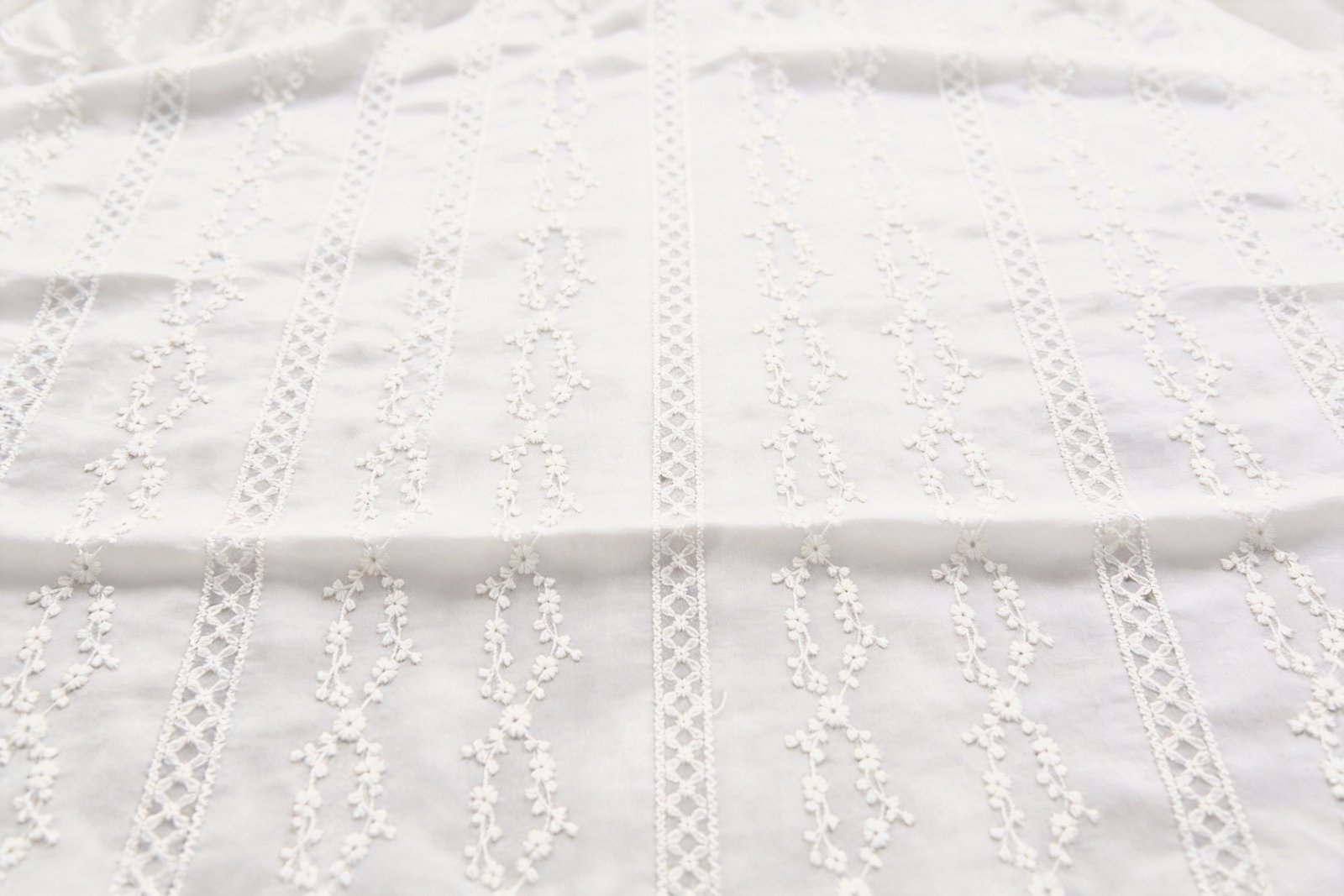 E-04 Vertical Stripe Vine eyelet embroidery thumbnail