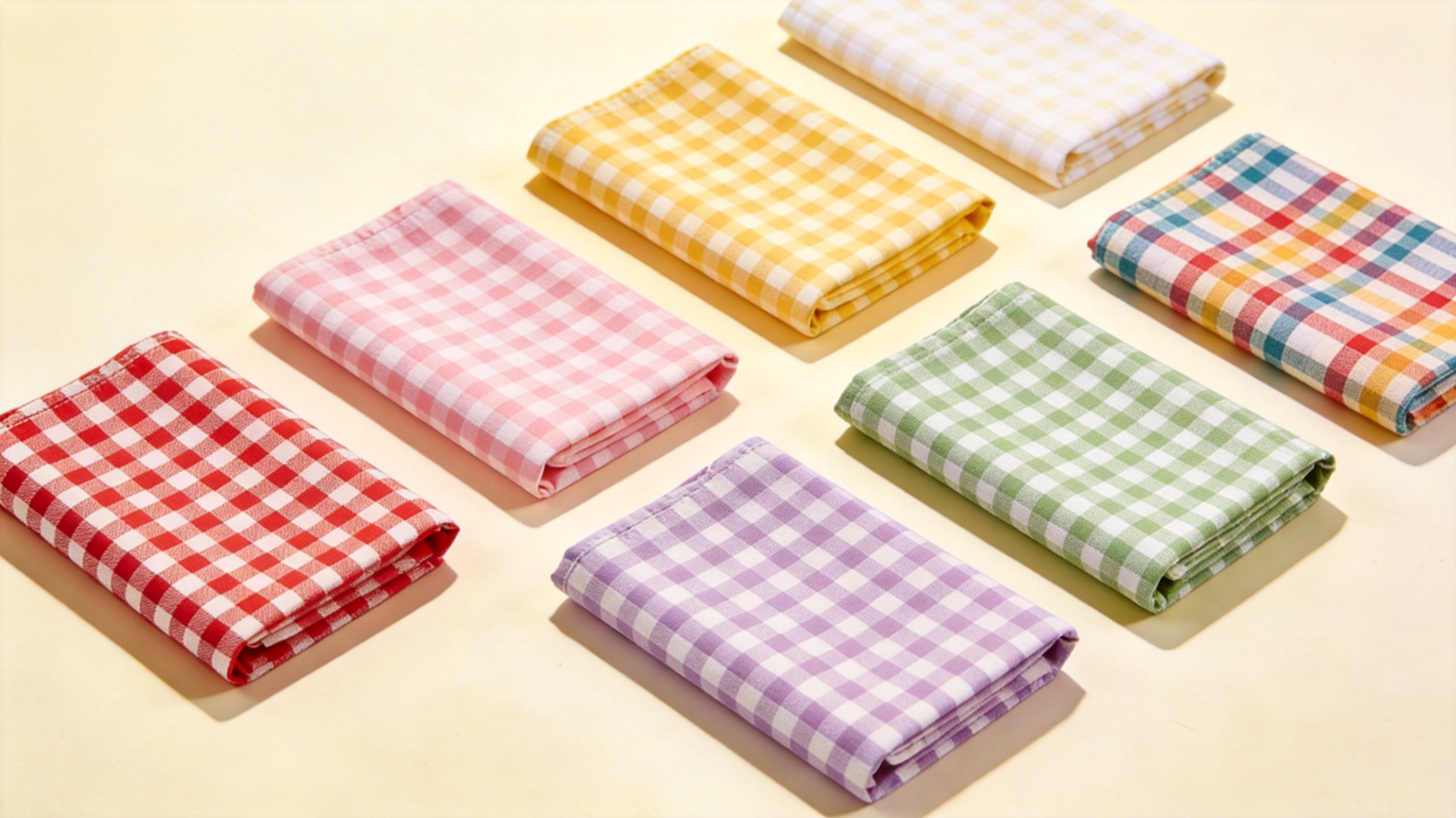 Aperçu de la collection vichy 7702 — 7 motifs en 100 % coton