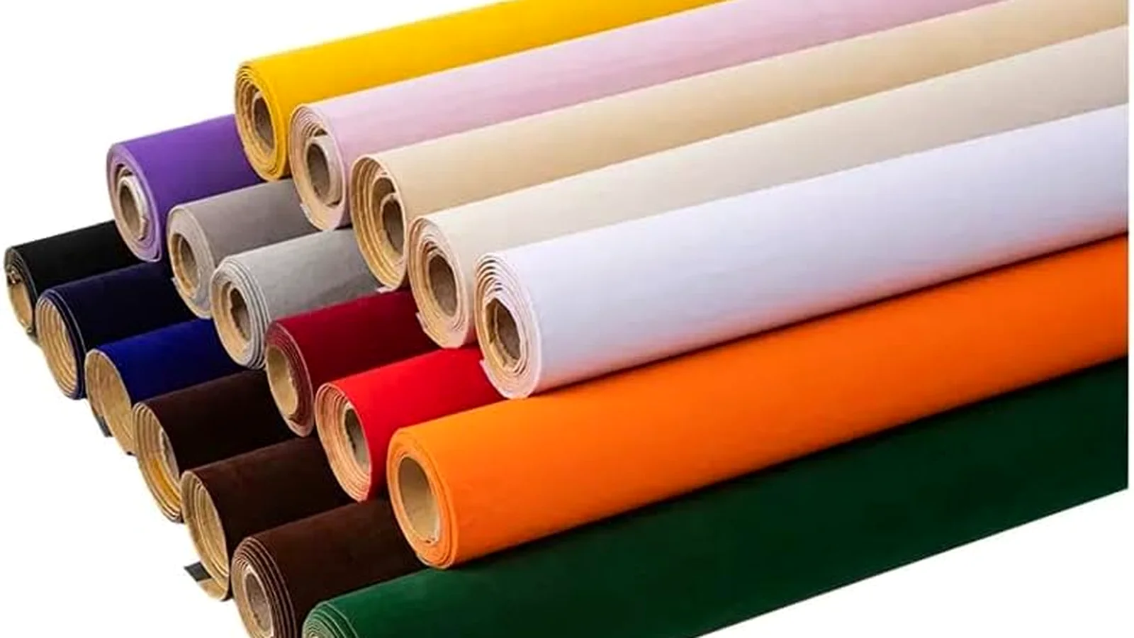 Solid velvet rolls, full colour range