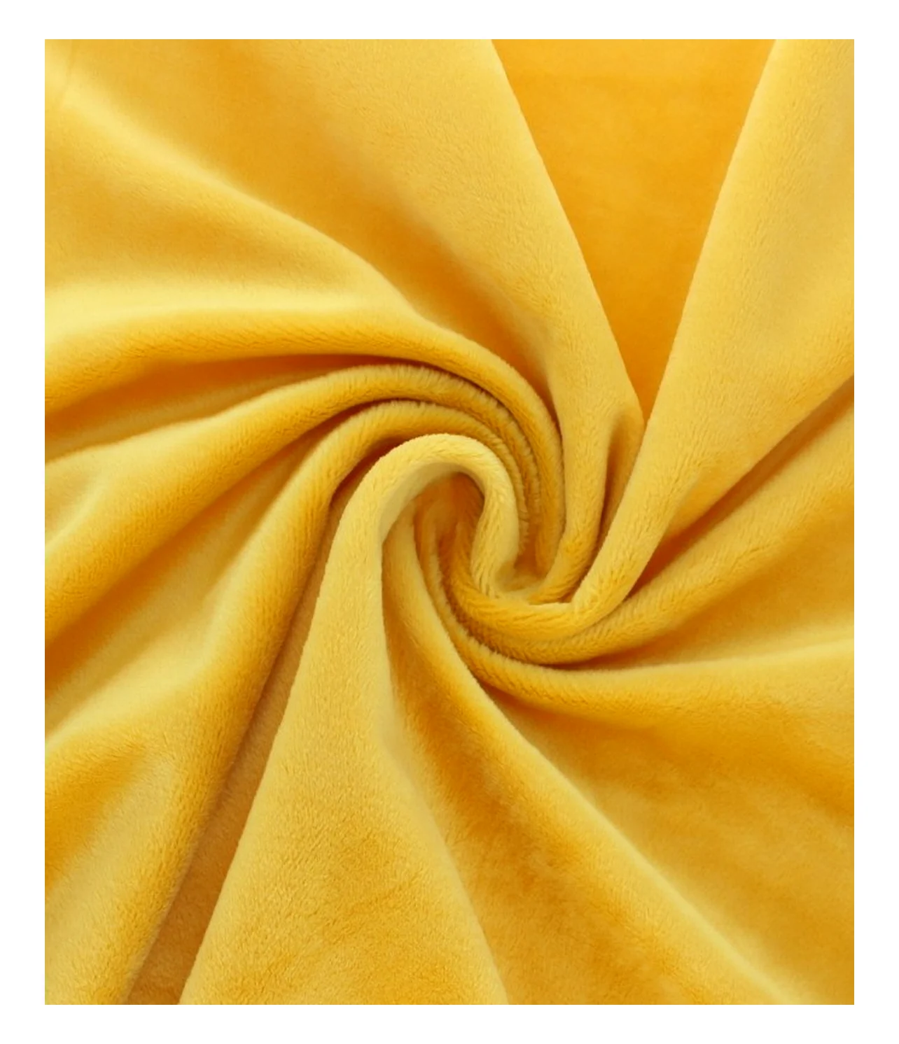 mustard solid dyed viscose velvet fabric